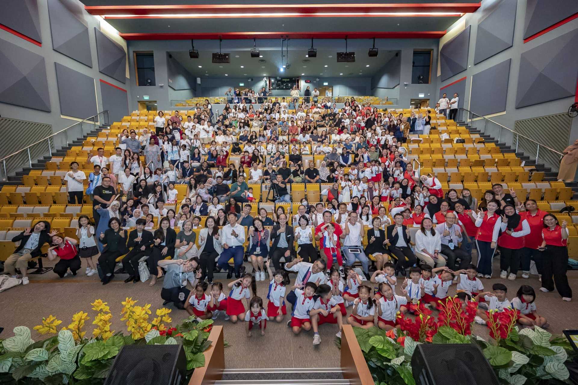Students having fun in stem education academy in singapore